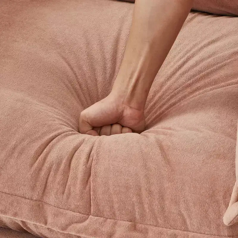 Fauteuil Canapé Moderne avec Ottoman Chaise Rembourrée Confortable pour Salon et Chambre