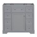 MAYEERTY 36 Bathroom Vanity without Sink Cabinet Base 1 Cabinet 6 Drawers White