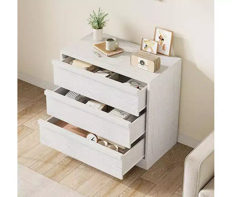 Commode de chevet 3 tiroirs à grande capacité de rangement, petite table d'appoint moderne pour salon, chambre de bébé, entrée