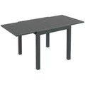 Expandable Patio Table, Outdoor Dining Table for 4-6 with Aluminum Frame for Garden, Lawn, Balcony Terrace