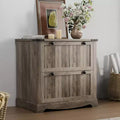 COZONY Farmhouse File Cabinet with 2 Drawers, Rustic Storage Organizer for Documents and Office Supplies