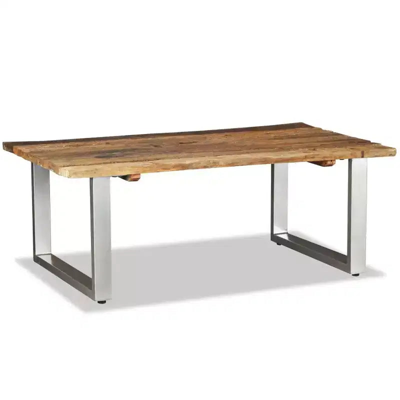 vidaXL Table basse en bois de récupération massif 100 x 60 x 38 cm