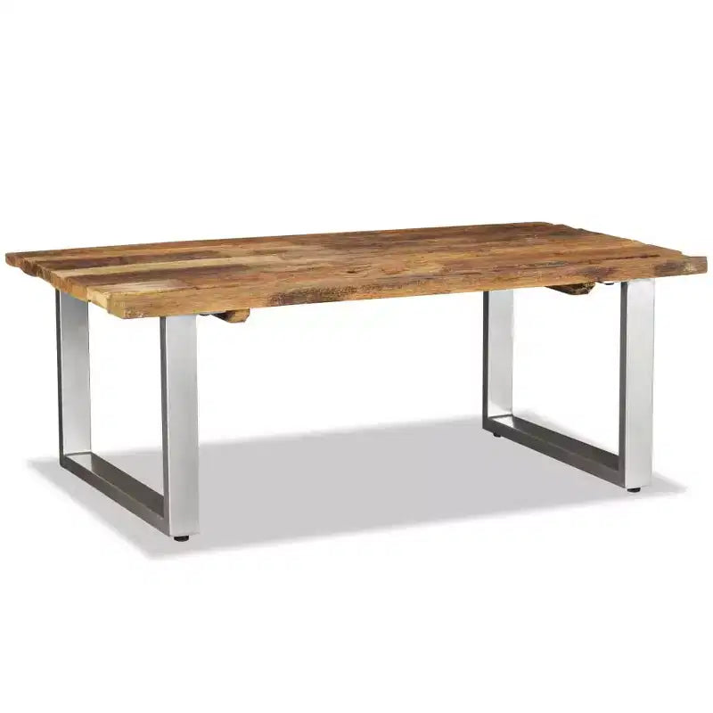 vidaXL Table basse en bois de récupération massif 100 x 60 x 38 cm