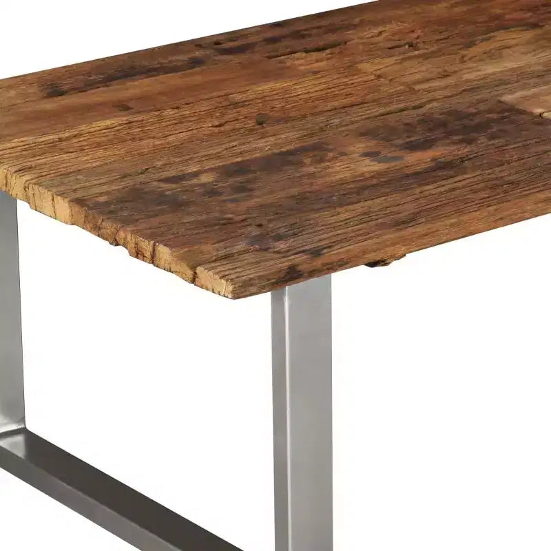 vidaXL Table basse en bois de récupération massif 100 x 60 x 38 cm