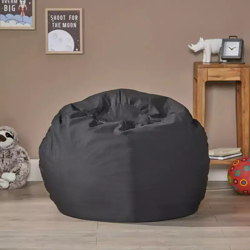 Okak Round Bean Bag Chair for Adults,Lazy Sofa Chair Floor Chair with High-Density Foam, Modern Lounge Chair for Living Room