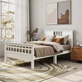 TUYOHW Bed Frame with Headboard & Footboard,Twin Size Bed,Sturdy Slatted Support Mattress Foundation,350lbs Capacity,No Box Spring Required