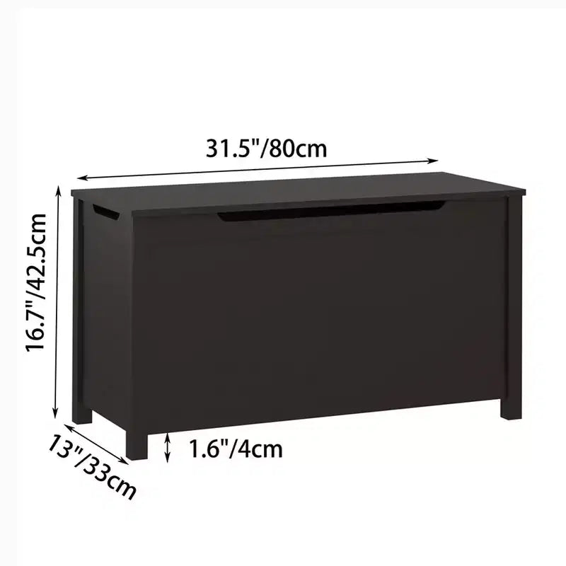 Boîte de rangement en bois pour jouets avec charnière de sécurité, banc de rangement à couvercle pour chambre à coucher, salon, salle de jeux, garçons et filles, coffre de rangement pour jouets pour tout-petits