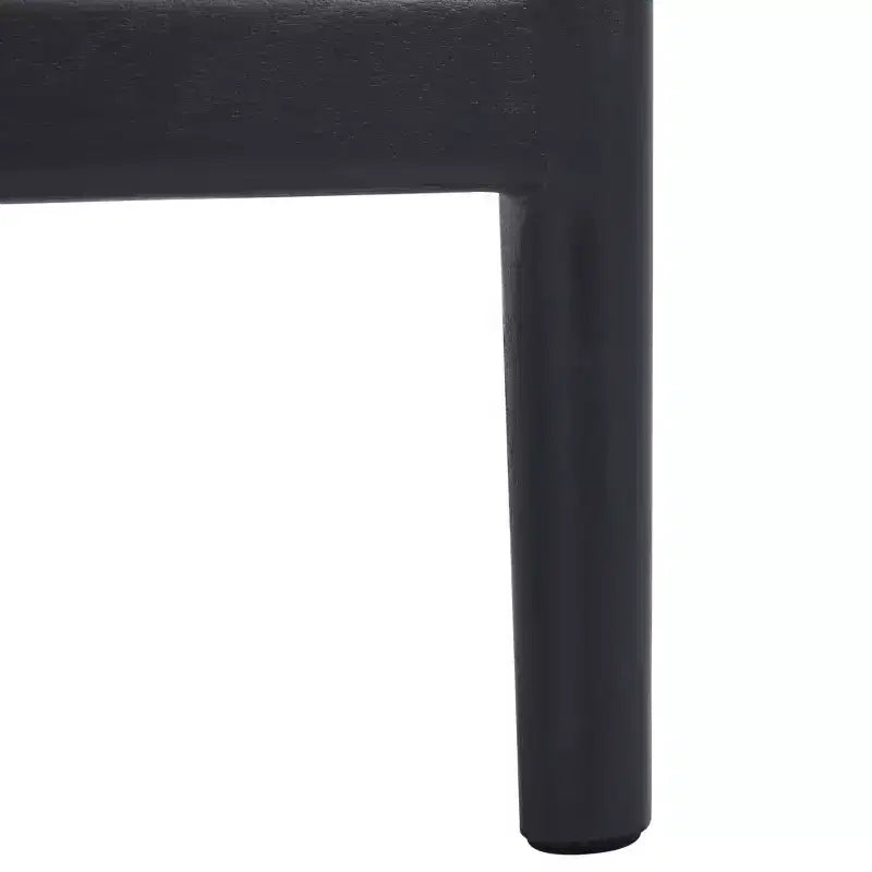 Tabouret de bar moderne | Structure en acajou, coussins en lin, accoudoirs et repose-pieds