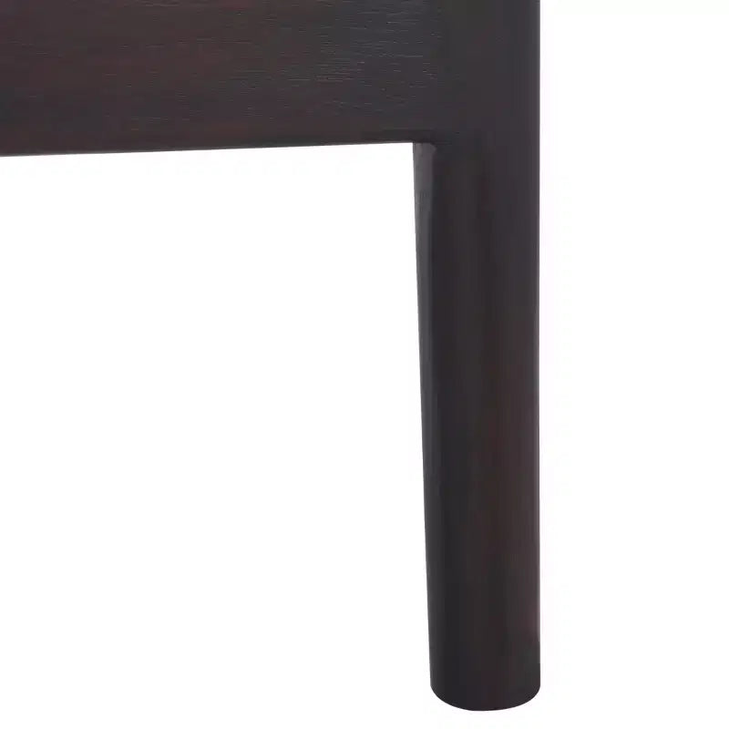 Tabouret de bar moderne | Structure en acajou, coussins en lin, accoudoirs et repose-pieds