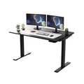 60"x30" Electric Standing Desk with Adjustability Bamboo Black - Uncaged Ergonomics