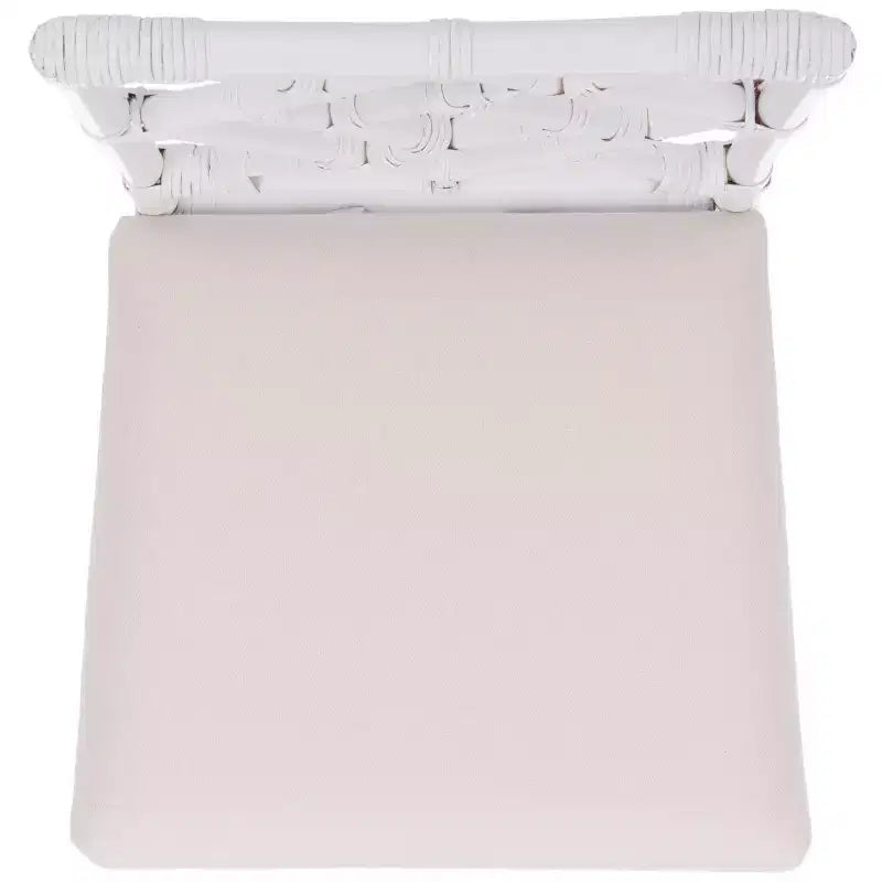 Fauteuil d'appoint avec coussin (lot de 2) Blanc